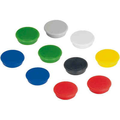 FRANKEN Magnet 10 FRANKEN Haftmagnet Magnet farbsortiert Ø 2,4 x 0,63 cm