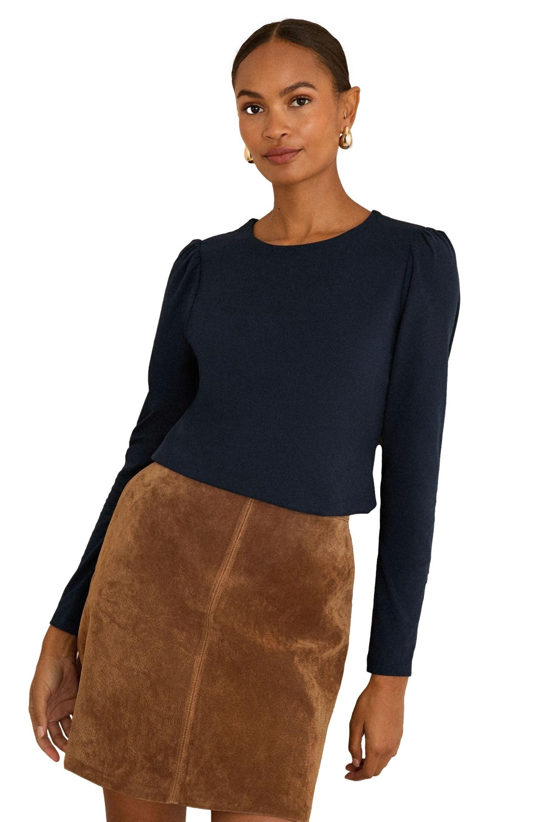 Love & Roses Langarmshirt Love & Roses Jerseyoberteil mit langen Puffärmeln günstig online kaufen