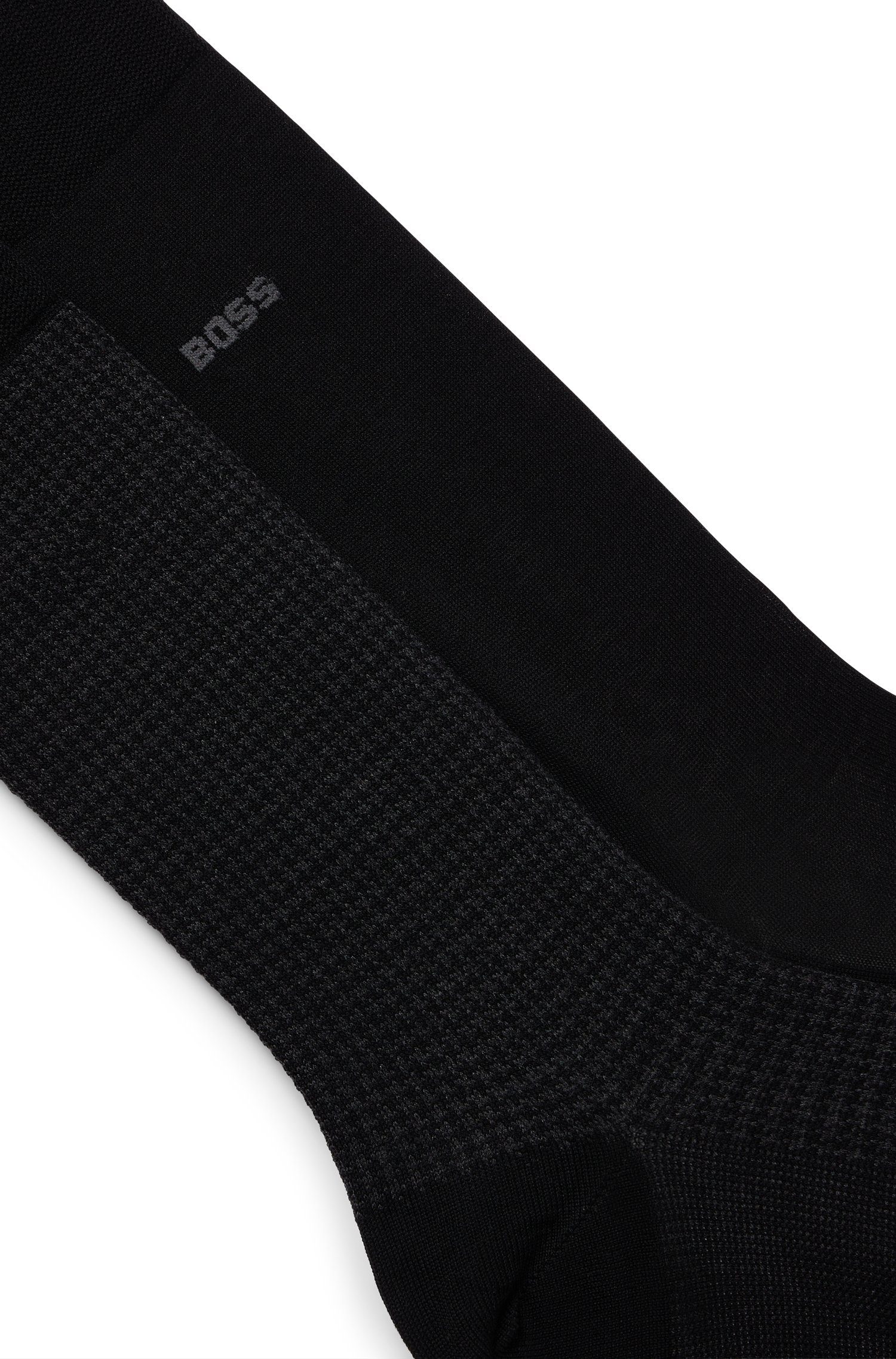 BOSS Socken 2P Houndstooth MC (Packung, 2-Paar, 2er Pack) mit eingesticktem Markenlogo