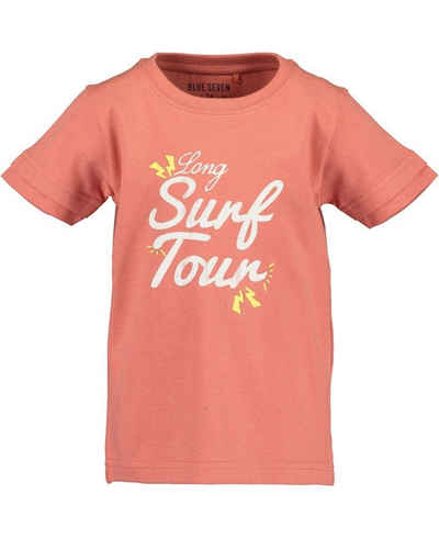 Blue Seven T-Shirt »Blue Seven Jungen T-Shirt Surf Tour pulp orange« (1-tlg)