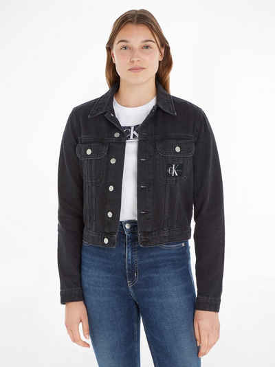 Calvin Klein Jeans Jeansjacke CROPPED 90S JACKET mit Logoprägung