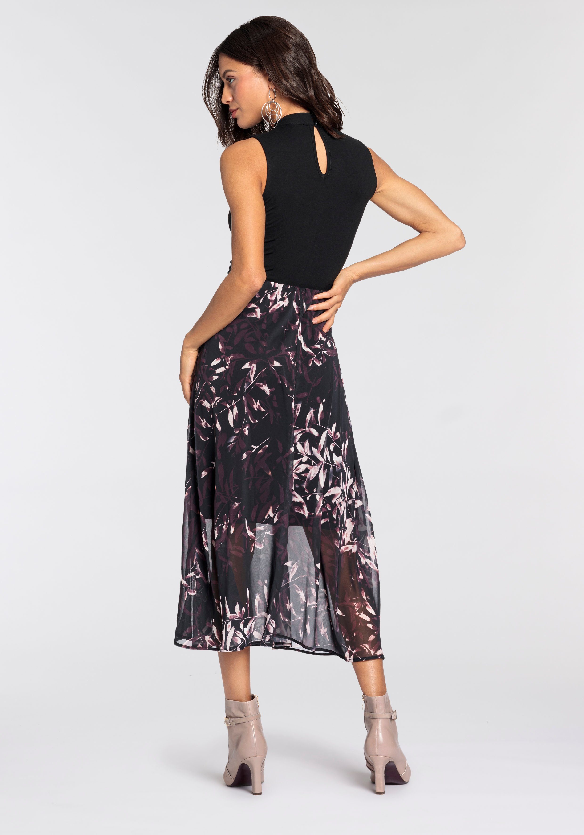 Laura Scott Chiffonkleid mit elegantem Blumen-Print - NEUE KOLLEKTION | Sommerkleider