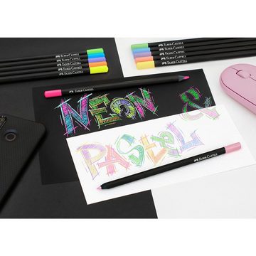 Faber-Castell Buntstift »Black Edition Dreikant-Buntstifte Neon & Pastell,«