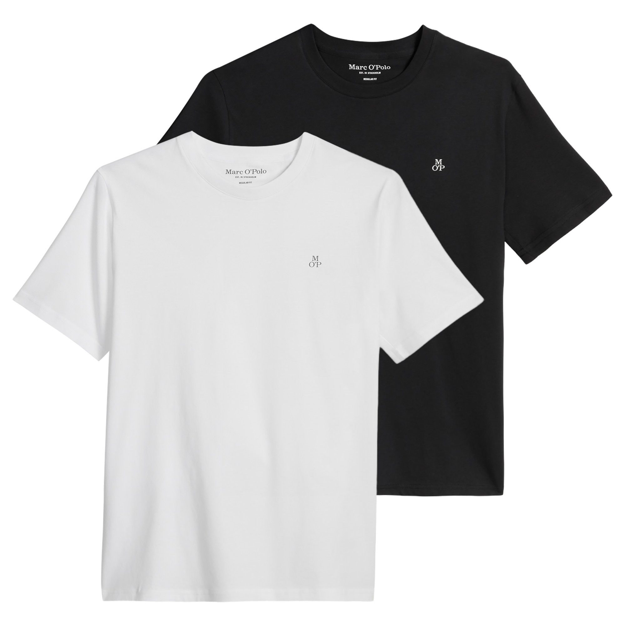 Marc O'Polo T-Shirt Herren T-Shirt 2er Pack Baumwolle (Packung, 2er Pack)