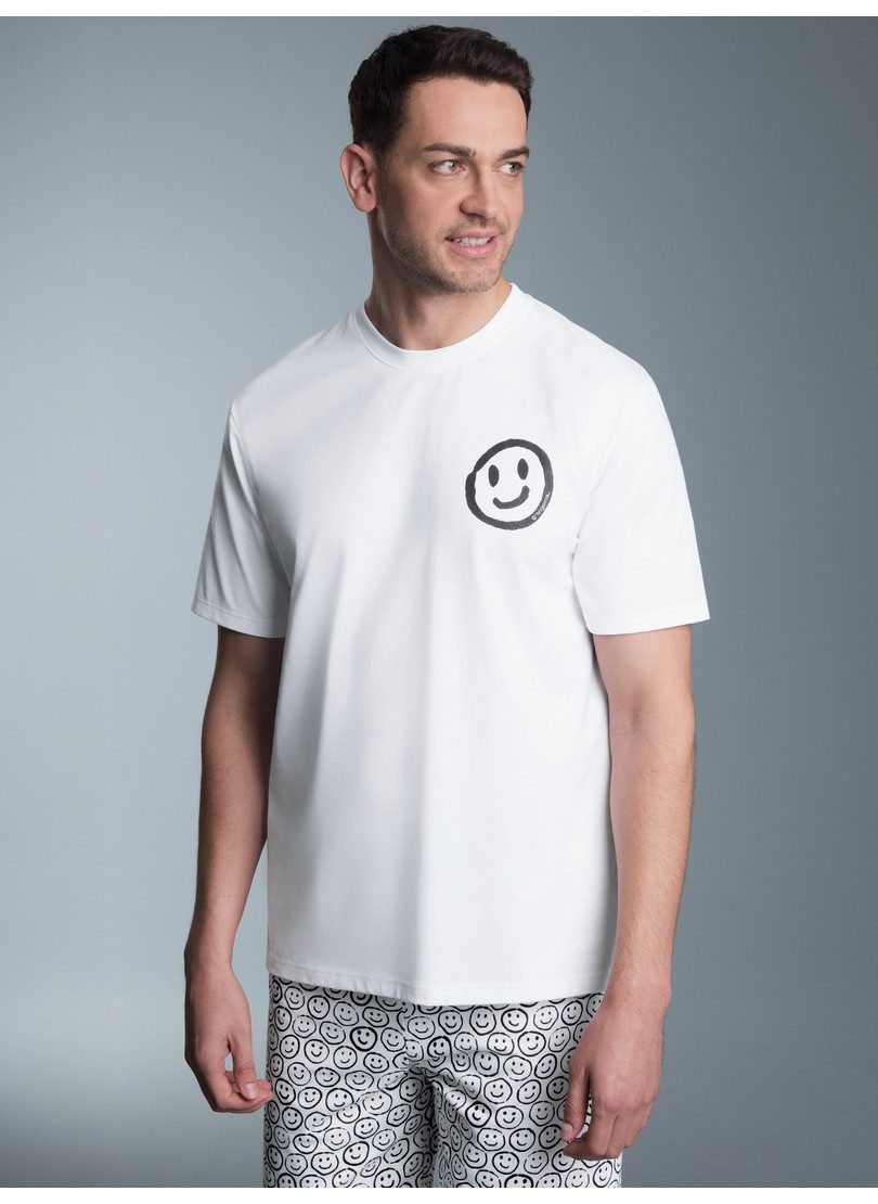 Trigema Schlafanzug TRIGEMA T-Shirt mit lustigem Smiley-Printmotiv (1 tlg) günstig online kaufen
