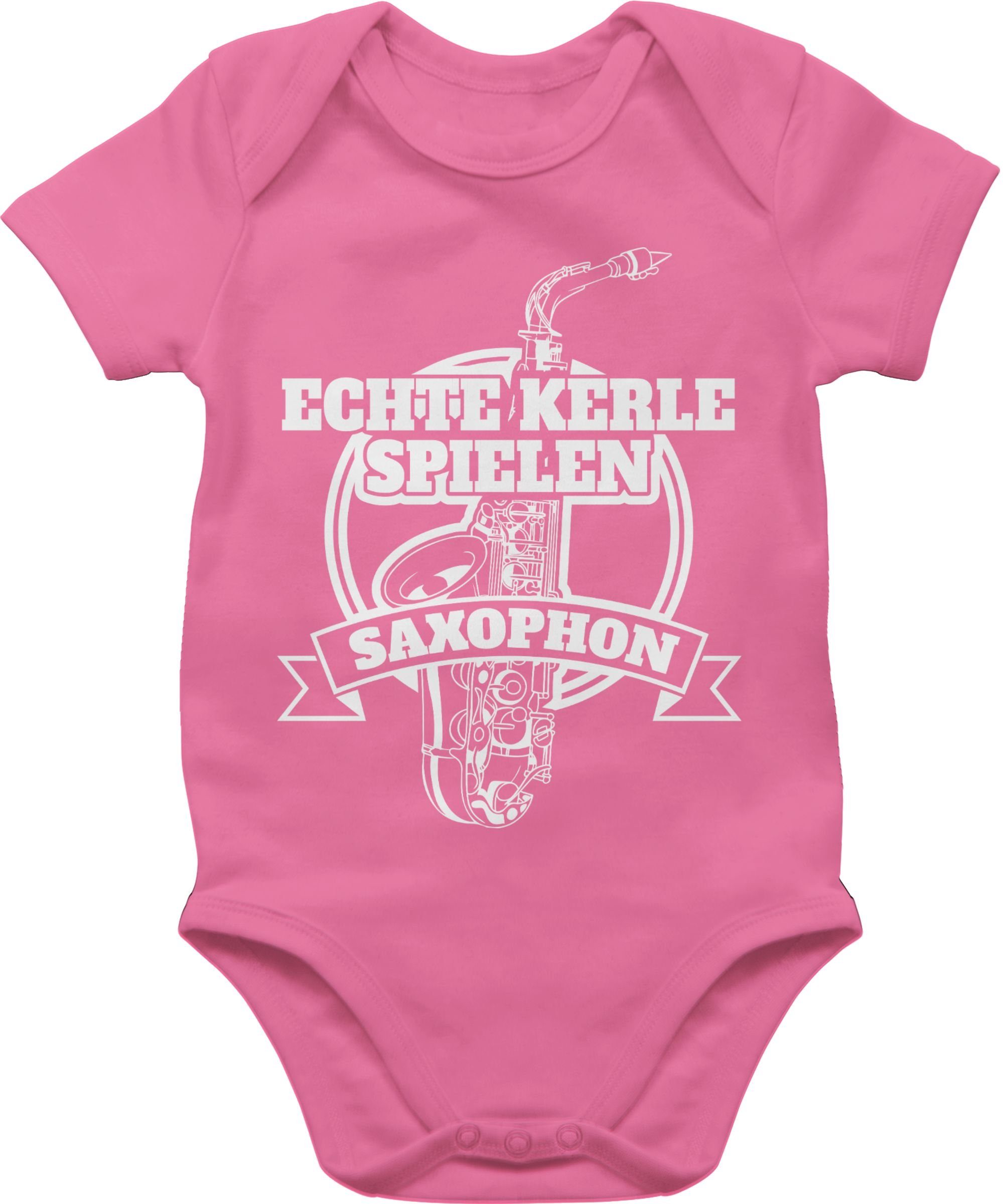 Shirtracer Shirtbody »Echte Kerle spielen Saxophon Statement Sprüche