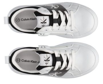 Calvin Klein Jeans LOW CUT LACE-UP SNEAKER Sneaker mit zusätzlichem Reißverschluss, Freizeitschuh, Halbschuh, Schnürschuh
