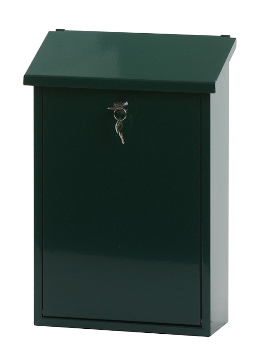 PROREGAL® Wandbriefkasten Wandbriefkasten Toledon mit Schrägdach & Zylinderschloß, Anthrazit