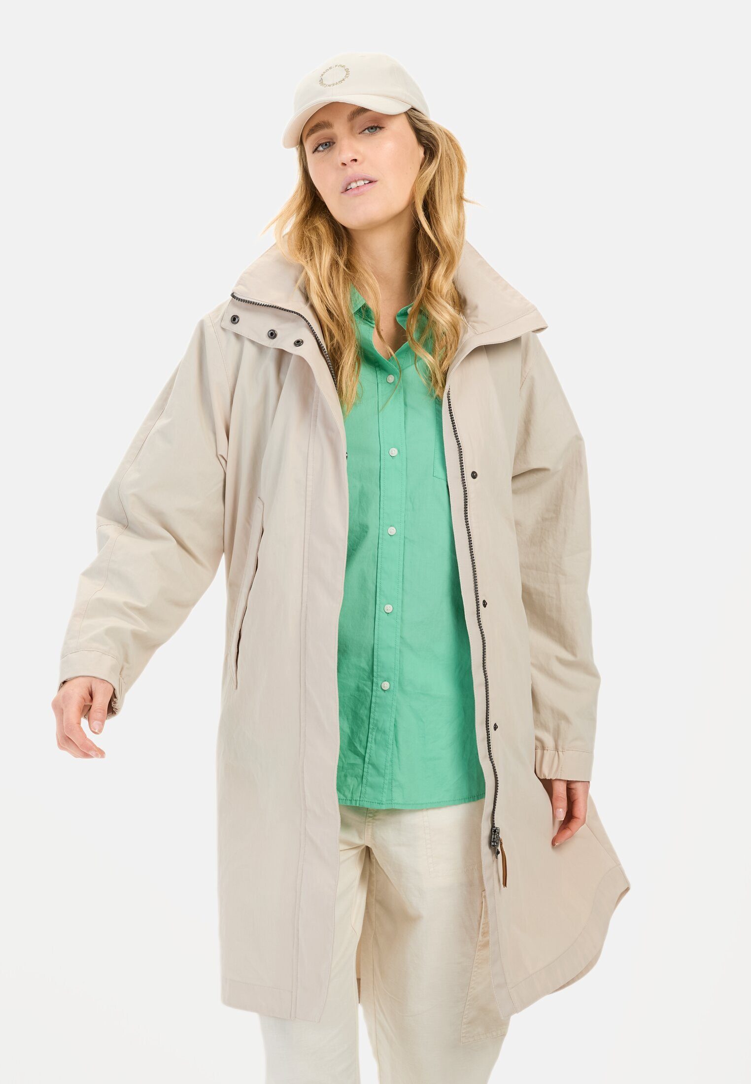 Camel Active Damen Steppmantel Mit Kapuze - Winddicht & Wasserabweisend