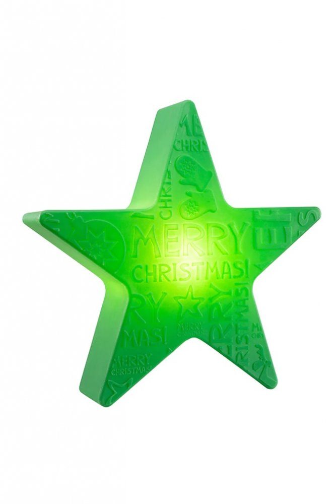 8 seasons design LED Stern Shining Star Merry Christmas Durchmesser 60 cm grün