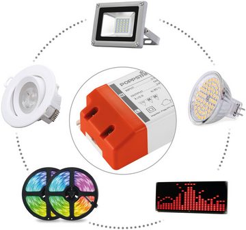 Poppstar LED Trafo Transformator 230V AC / 24V DC LED Trafo (24V 4,16A für 1 W bis 100 Watt LEDs)