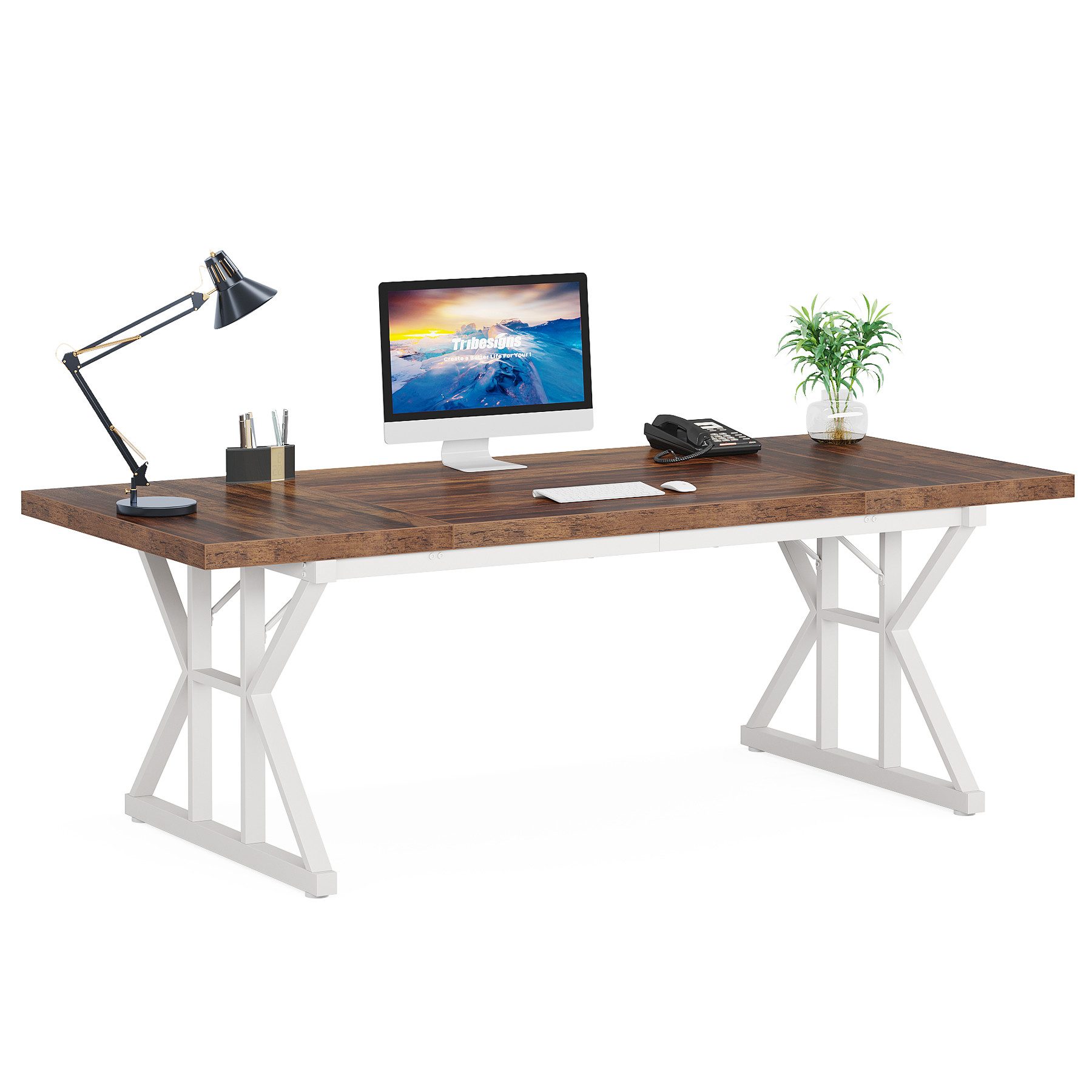 Tribesigns Schreibtisch 160 x 80 cm günstig online kaufen
