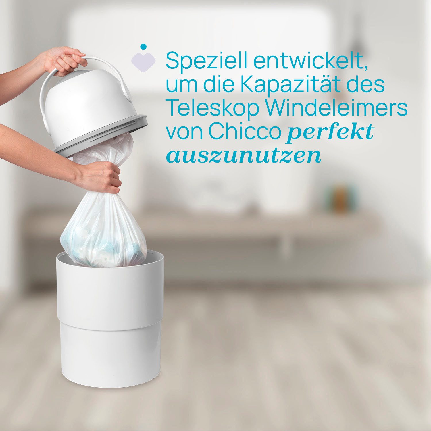Chicco Windeleimer Müllbeutel für Odour Off 3x15 Stück