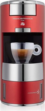 Illy Espressomaschine Iperespresso X9 - Kaffeemaschine für Espresso und Caffè Lungo, Kapselmaschine aus Aluminium und Edelstahl - Rot