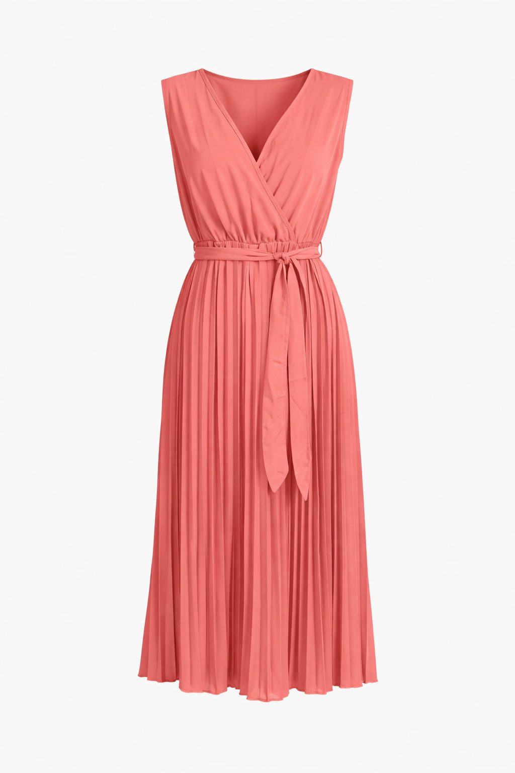 ITALY VIBES - Midikleid - Plisseekleid Damen - schickes Anlasskleid - Kleid