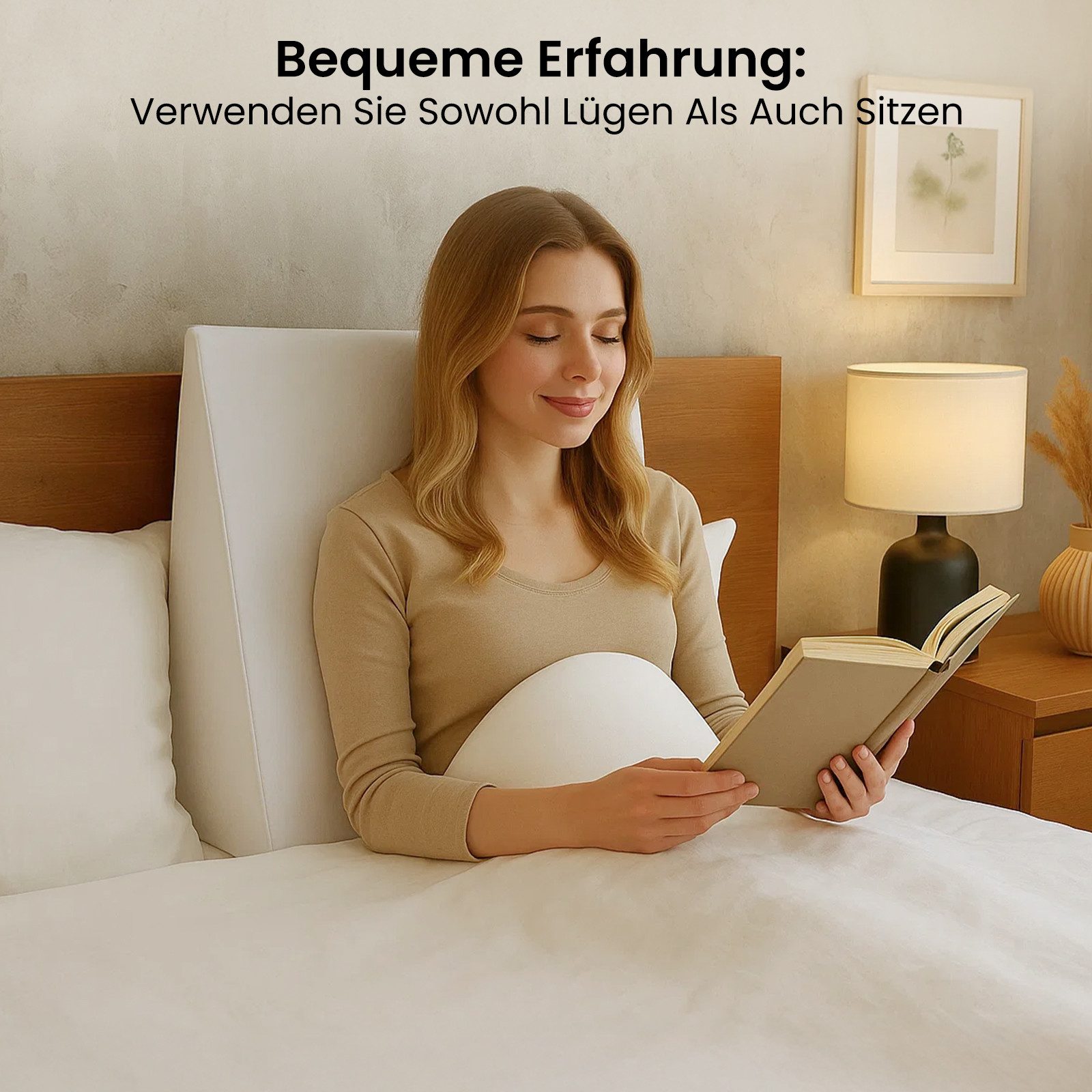 Youyijia Anti-Schnarch Kissen Ergonomisches Matratzenkeilkissen – 2-Zonen Komfort für Rücken – Bild 2 von 5