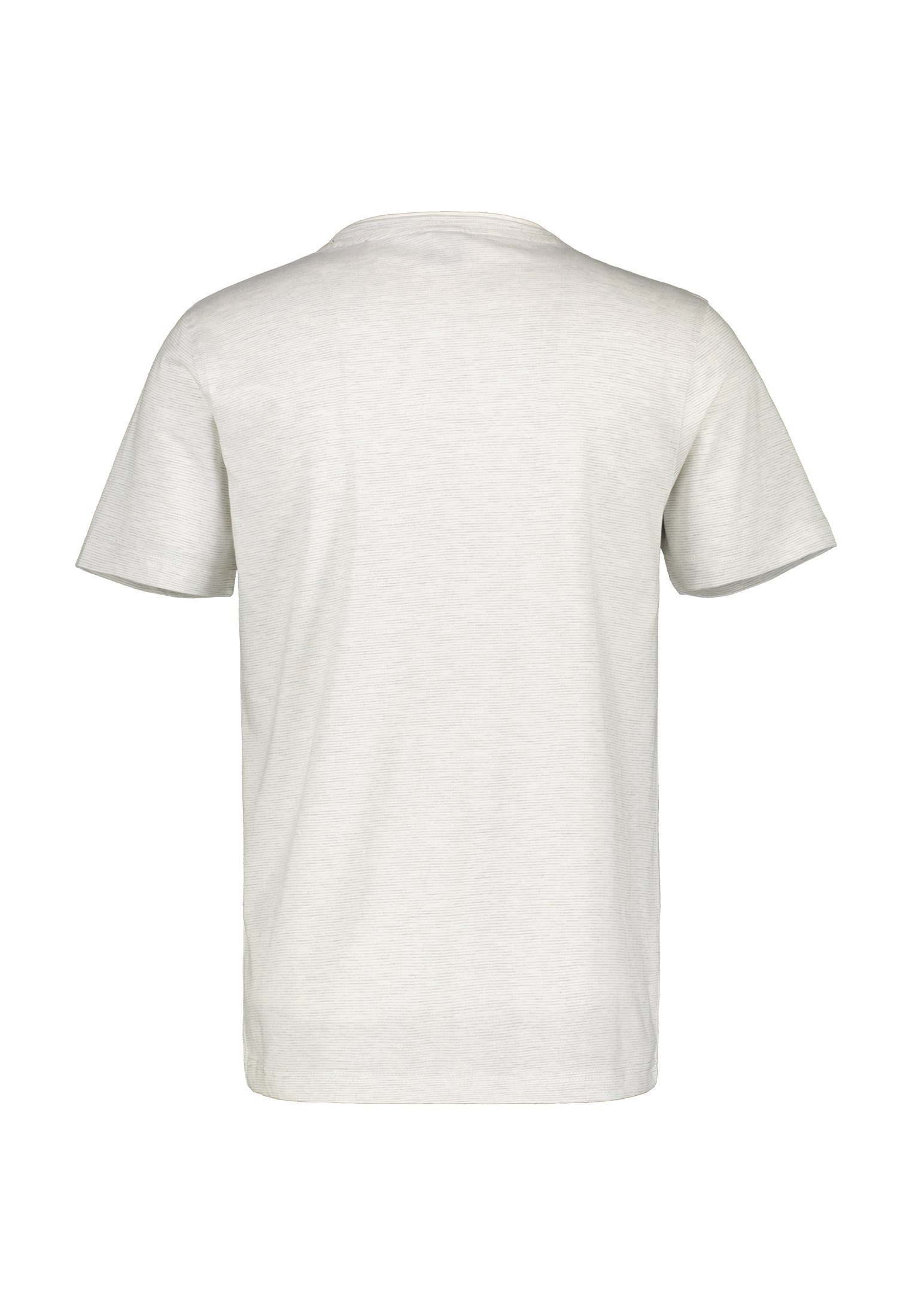T-Shirt LERROS mit Serafino Finelinerstreifen, washed WHITE LERROS