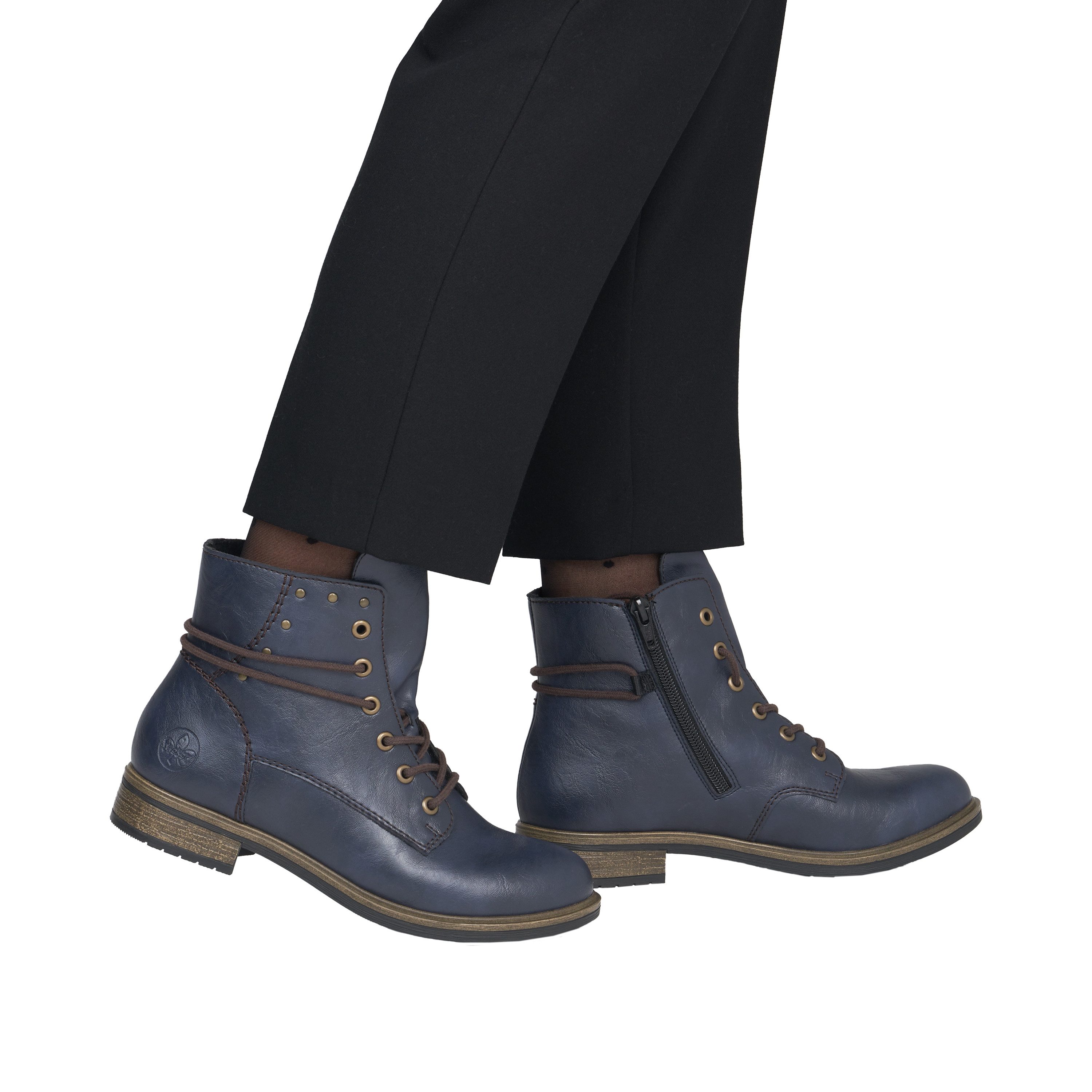 Rieker Schnürstiefelette Schnürboots mit schaftumspielender Schnürung
