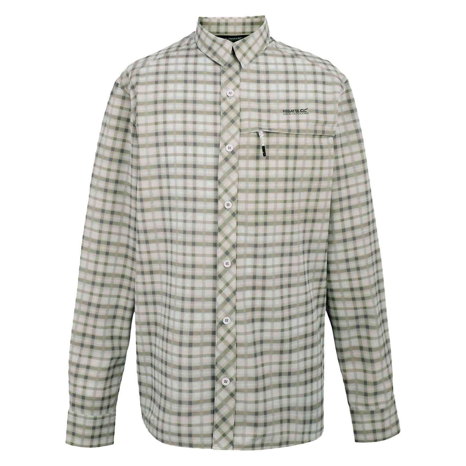 Regatta Funktionshemd Trav Packaway LS Shirt mit Brusttasche