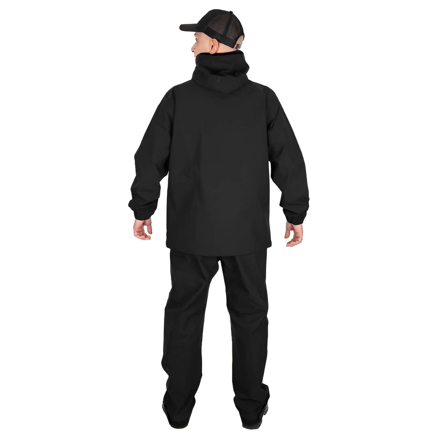 Fox Rage Regenjacke Fox Rage Regenanzug Jacke mit Latzhosen Schwarz Herren