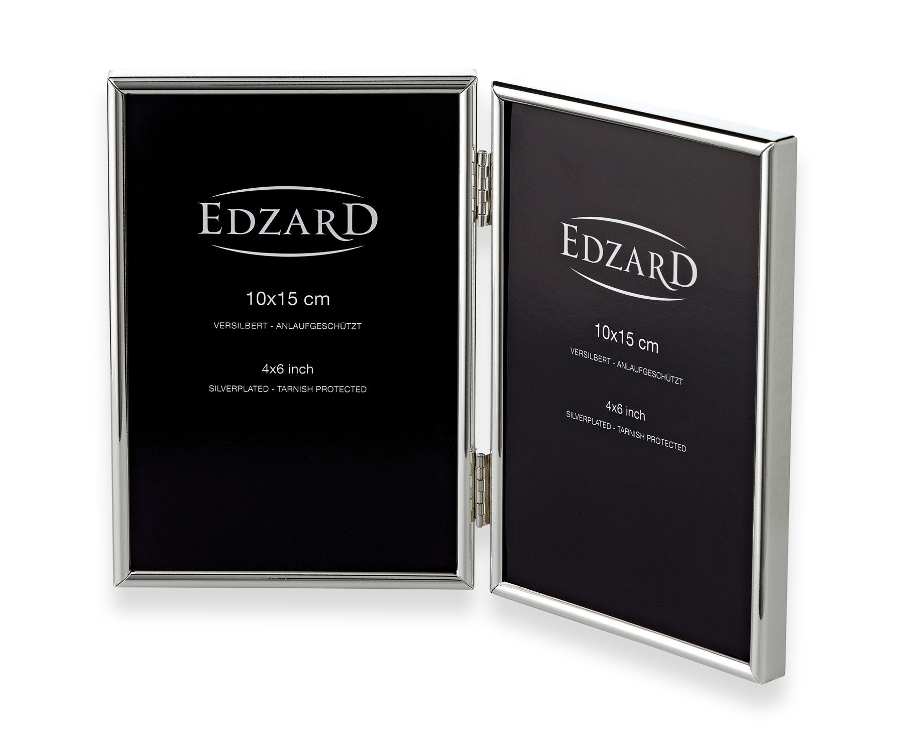 EDZARD Bilderrahmen Genua, für 2 Fotos, edel versilbert & anlaufgeschützt, günstig online kaufen