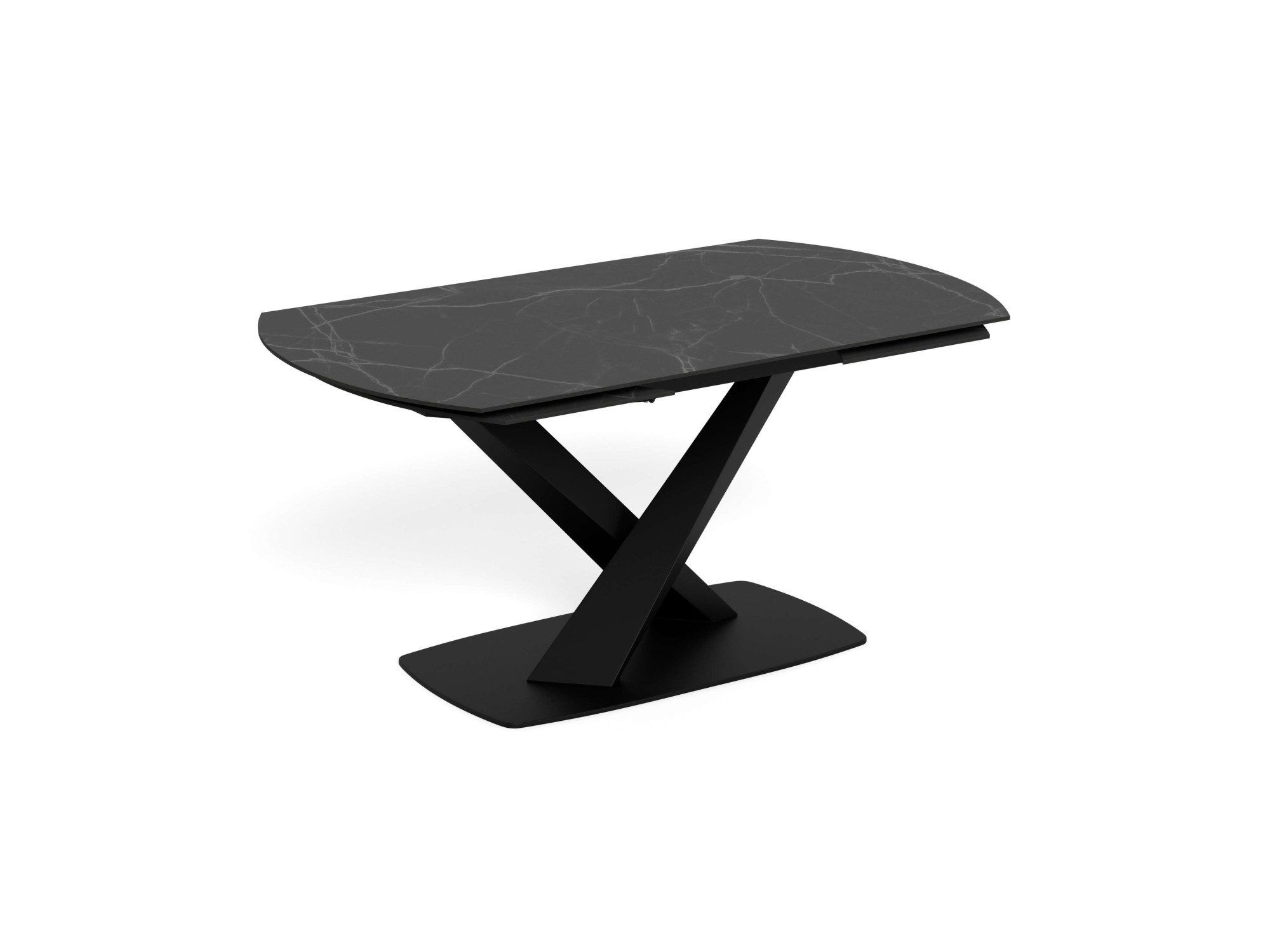 ACTONA GROUP Esstisch Morellla, Speisetisch, Tisch, Esstisch, Keramikplatte, oval, Drehfunktion, Stahlfuß, 6–8 Sitzplätze