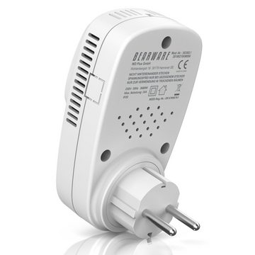 BEARWARE Steckdosen-Thermostat, max. 3680 W, Spar-Set, 2-St., Steckdosen Thermostat digital programmierbar Temperaturregelung 5° – 35°C