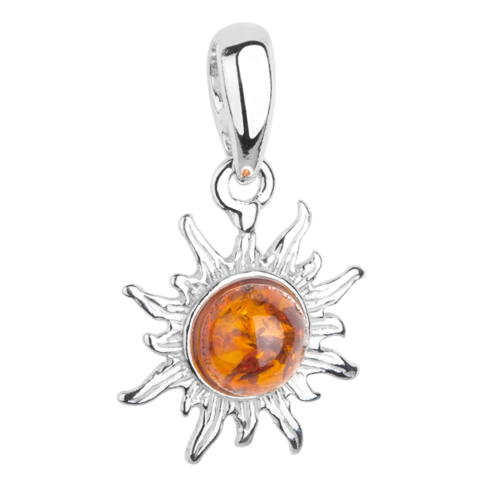 OSTSEE-SCHMUCK Kettenanhänger Ostsee-Schmuck Anhänger Sonne 14 mm Anhänger günstig online kaufen