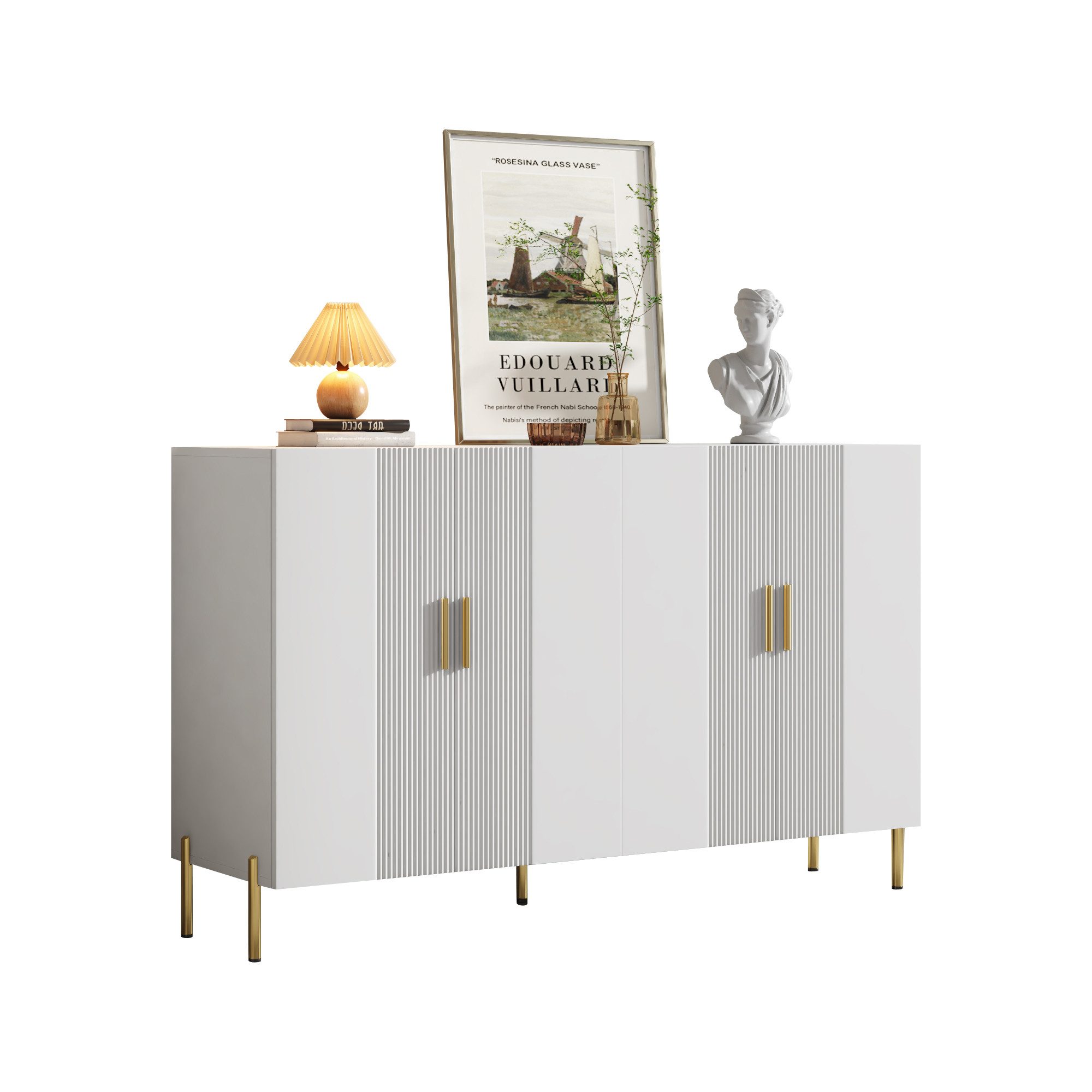 MODFU Sideboard mit Großer Stauraum (Wohnzimmerschrank, Aufbewahrungsschran günstig online kaufen