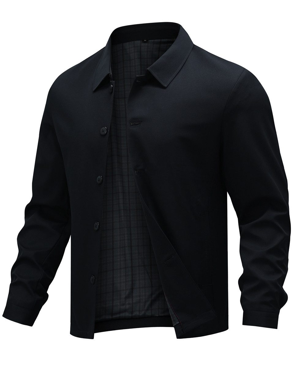 Allthemen Bomberjacke Herren Bomberjacke mit Reverskragen Regular Fit Übergangsjacke