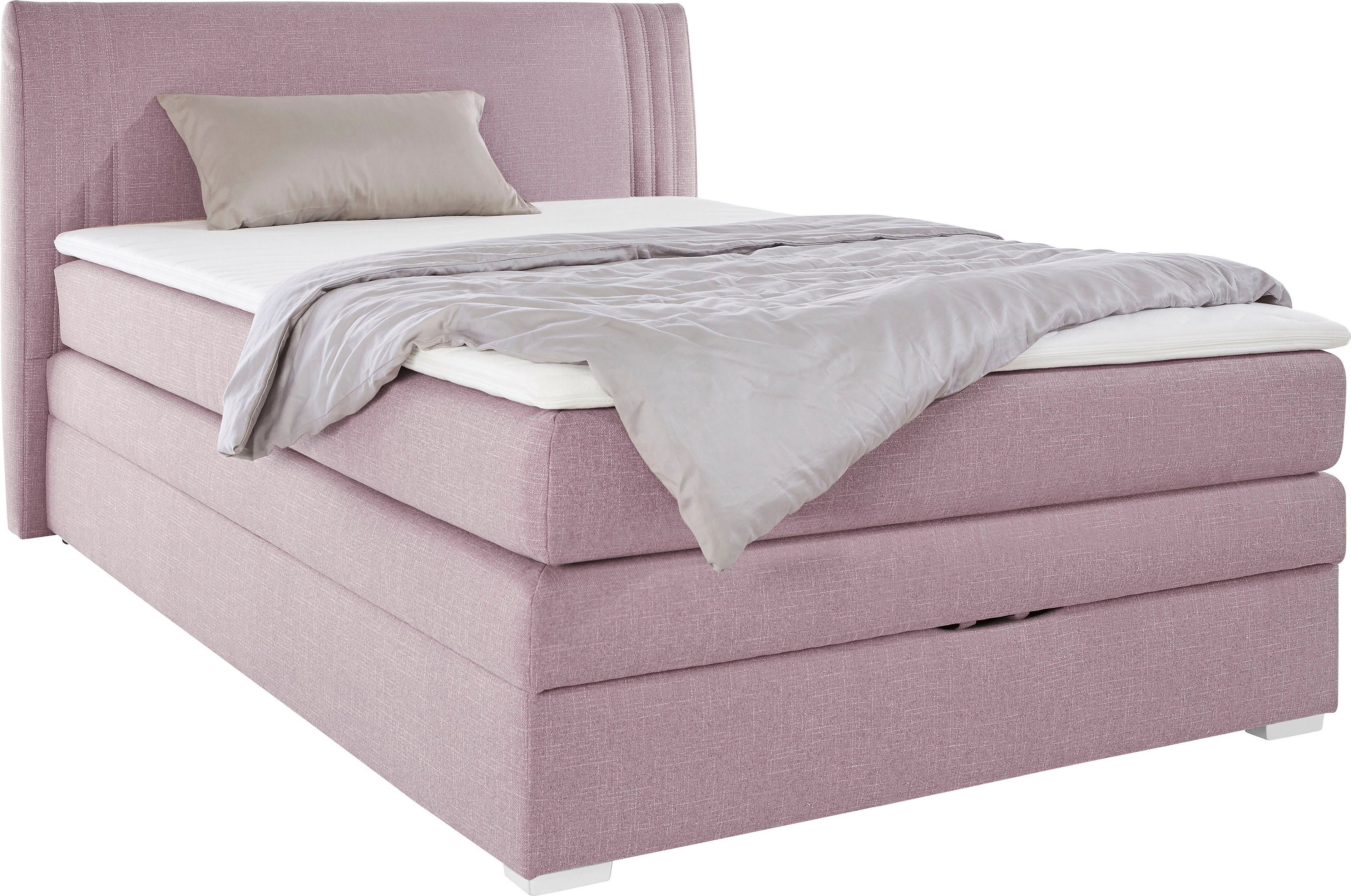 Jockenhöfer Gruppe Boxspringbett "Amira", mit Bettkasten und Topper, erhältlich in den Breiten 120,140 & 180cm