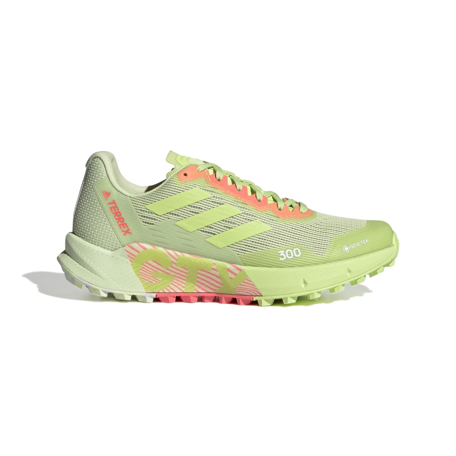 adidas Performance Terrex Agravic Flow 2 GTX (Trail, wasserdicht) lime/grün Damen Laufschuh