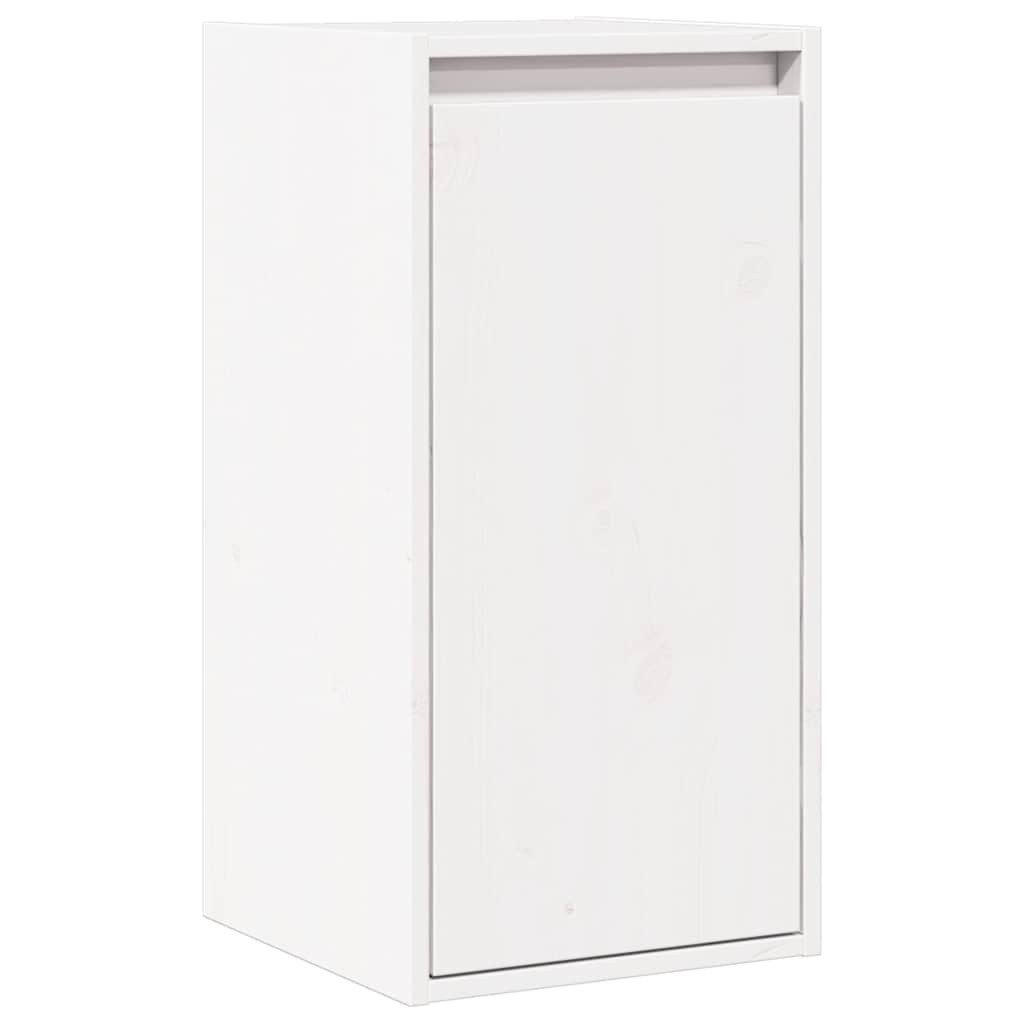 furnicato Wandregal Wandschrank aus Massivholz Weiß 30 x 30 x 60 cm, 1-tlg.