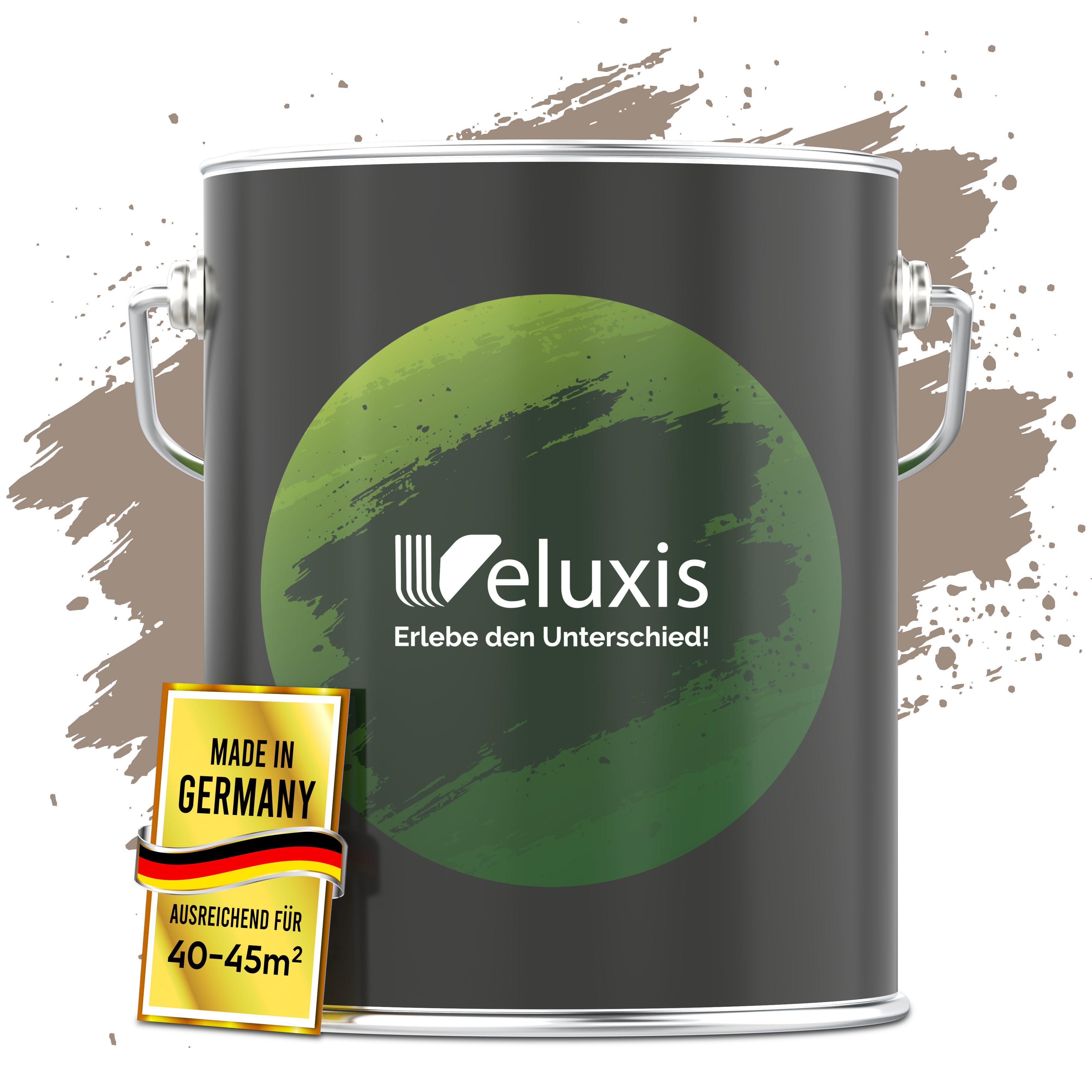 Veluxis Wandfarbe Veluxis® Edle Wandfarbe, für den Innenraum - Deckkraft-Klasse 1, Streifenfrei & tropfarm