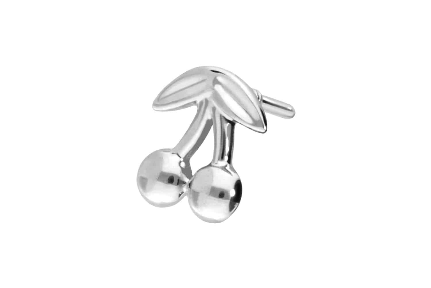 Piercing-Set 14 Karat Gold Schraubaufsatz mit Außengewinde KIRSCHEN