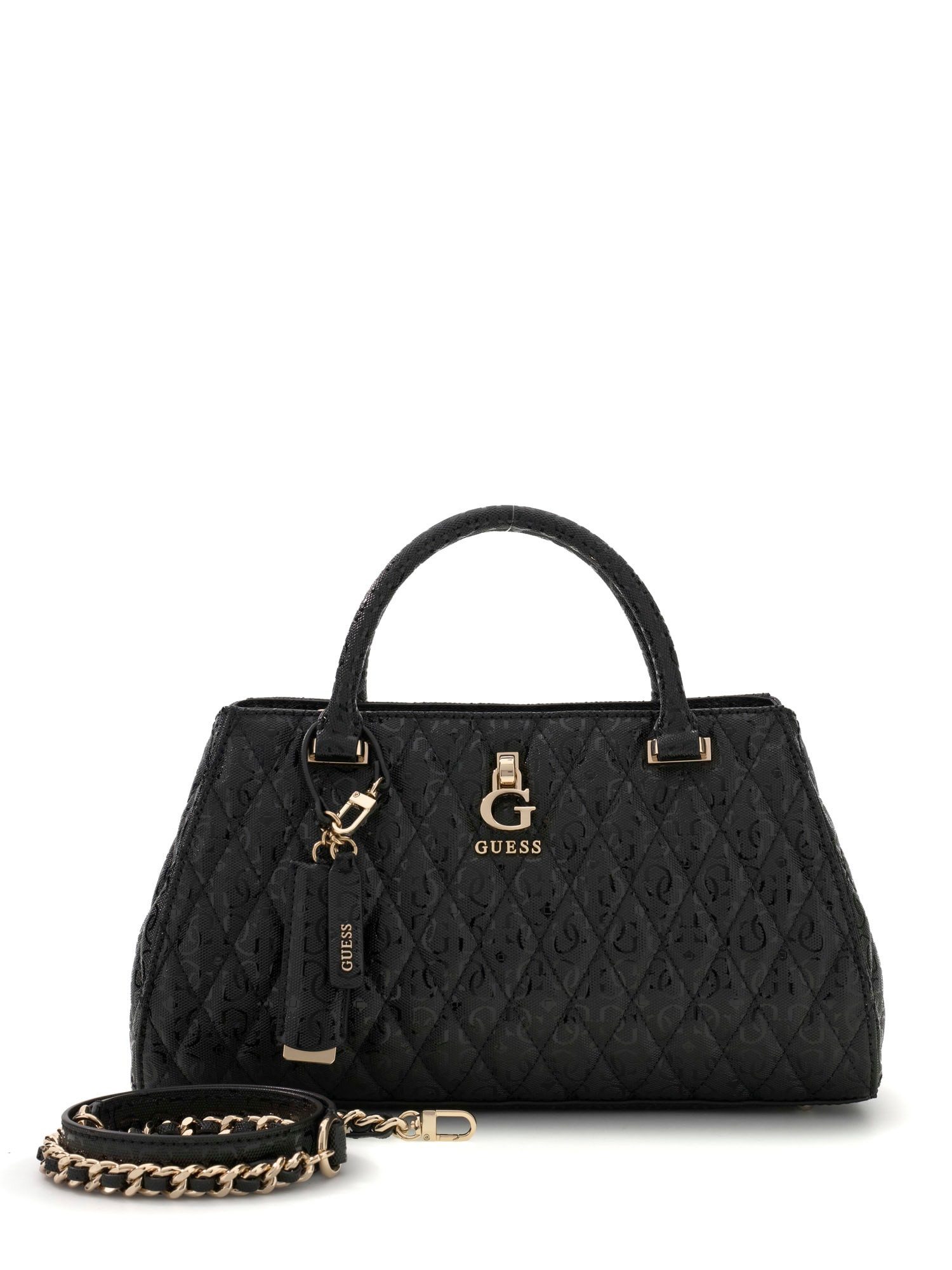 Guess Umhängetasche TAMARA GIRLFRIEND SATCHEL, Damen Handtasche, Schultertasche in gesteppter Optik