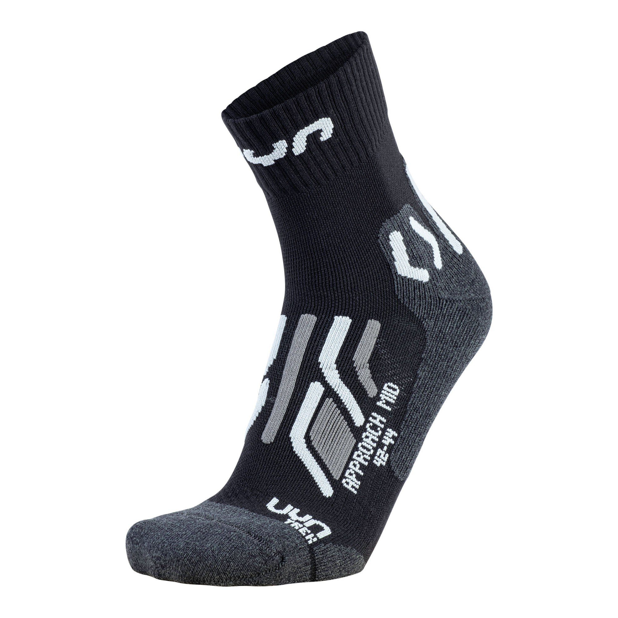 UYN Sportsocken Uyn M Trekking Approach Mid Socks Herren Black - Grey