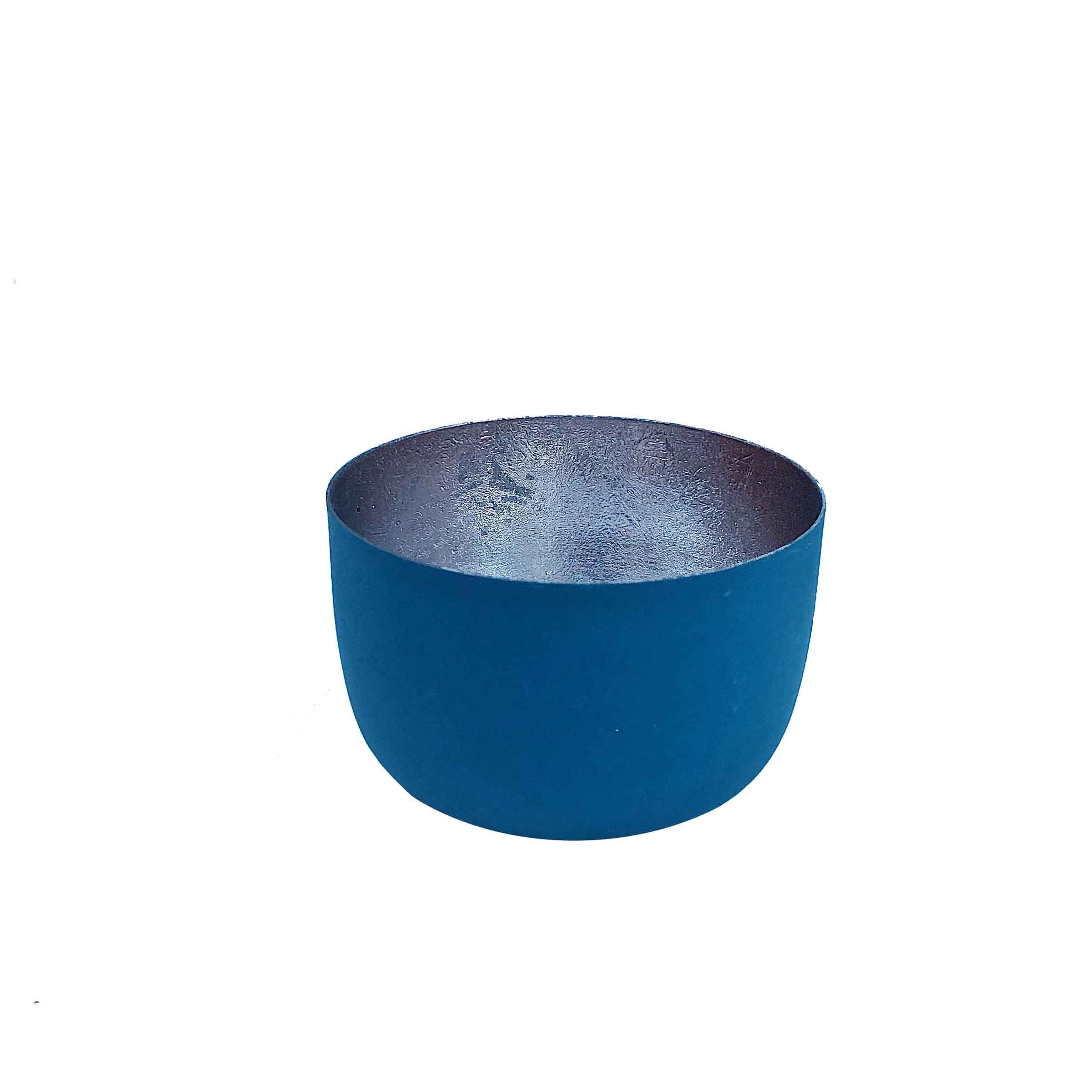 Giftcompany Teelichthalter, Teelichthalter Madras S windsor blue/rosegold