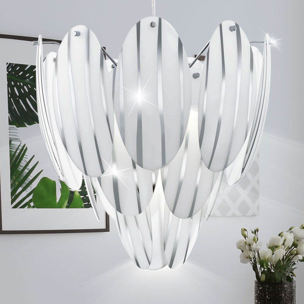 etc-shop LED Pendelleuchte, Leuchtmittel inklusive, Warmweiß, LED 7 Watt Design Decken Pendel Leuchte Hänge Lampe Glas mit