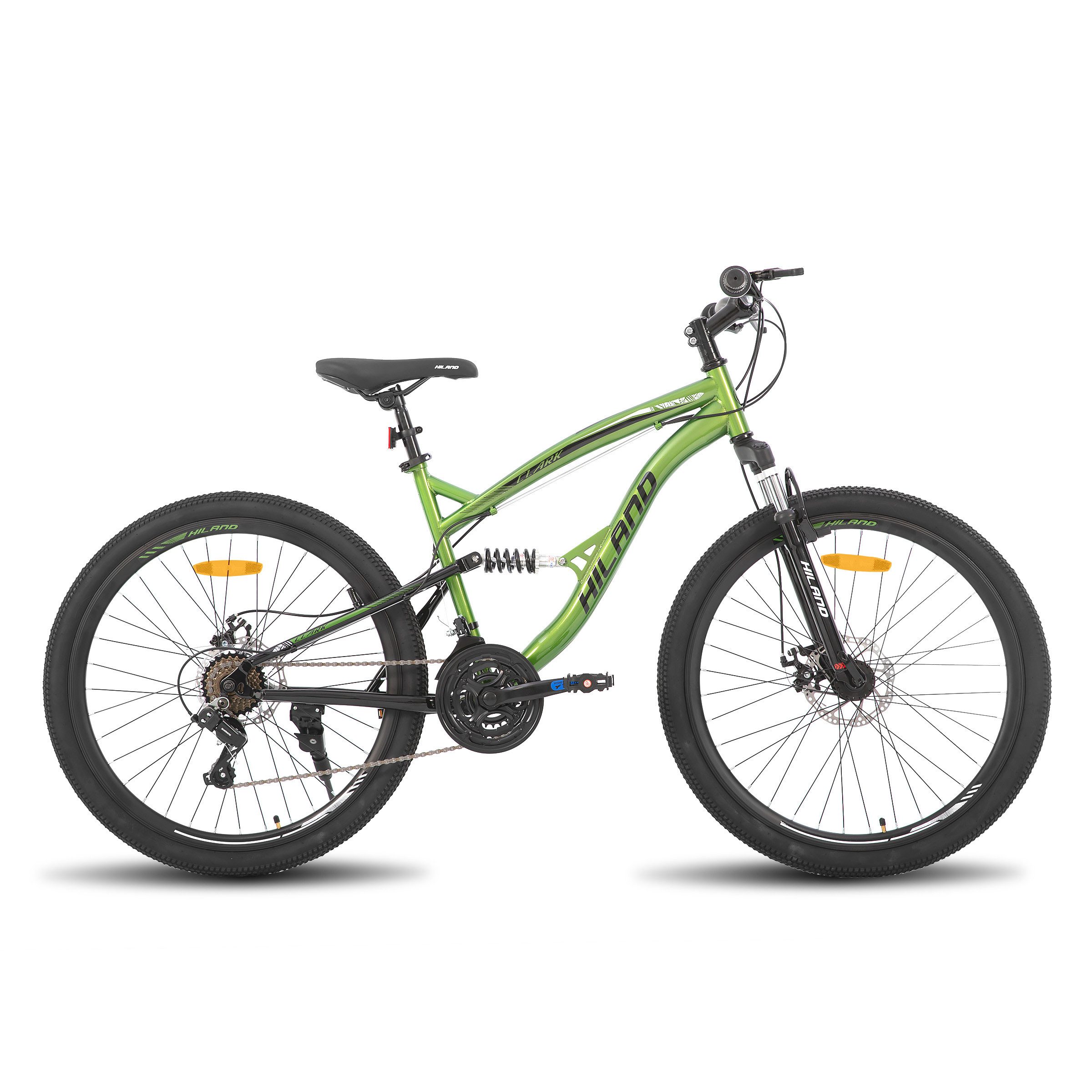 HILAND Mountainbike 26 Zoll Vollfederung Herren Fahrrad für Männer Frauen Student Pendler, Mit Hochwertiger Rahmen, ‎Doppelfederung, 21-Gang-Schaltung, Kotflügel