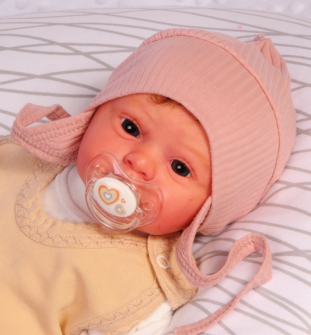 La Bortini Erstlingsmütze Mütze für Neugeborene Baby Haube Mützchen 32 34 36 38 40 42 44