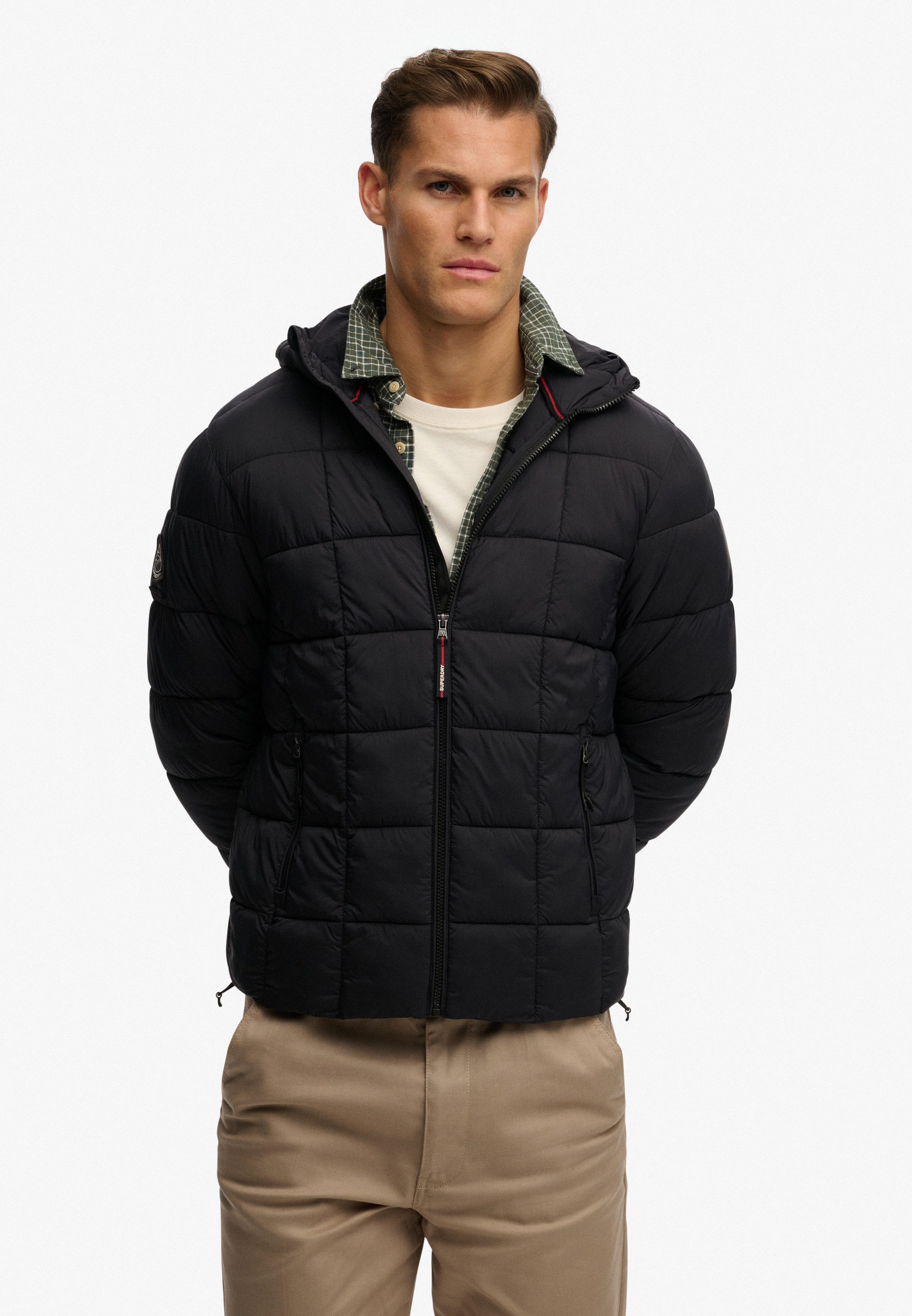 Superdry Steppjacke HOOD BOX QUILT FUJI LITE JKT