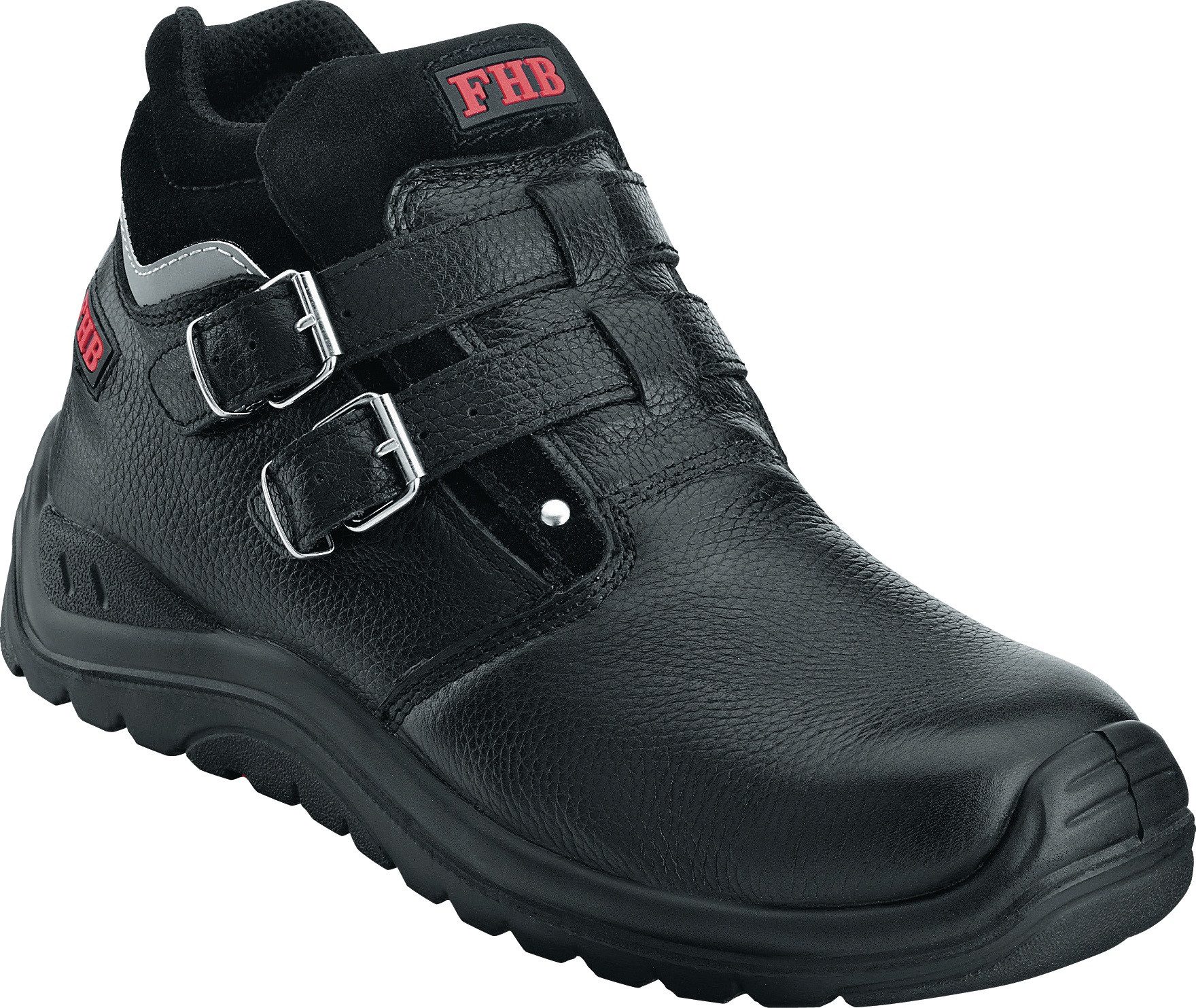 FHB Sicherheitsstiefel NORBERT Gr.46 schwarz Kuhleder S3 HRO EN20345 Sicherheitsschuh