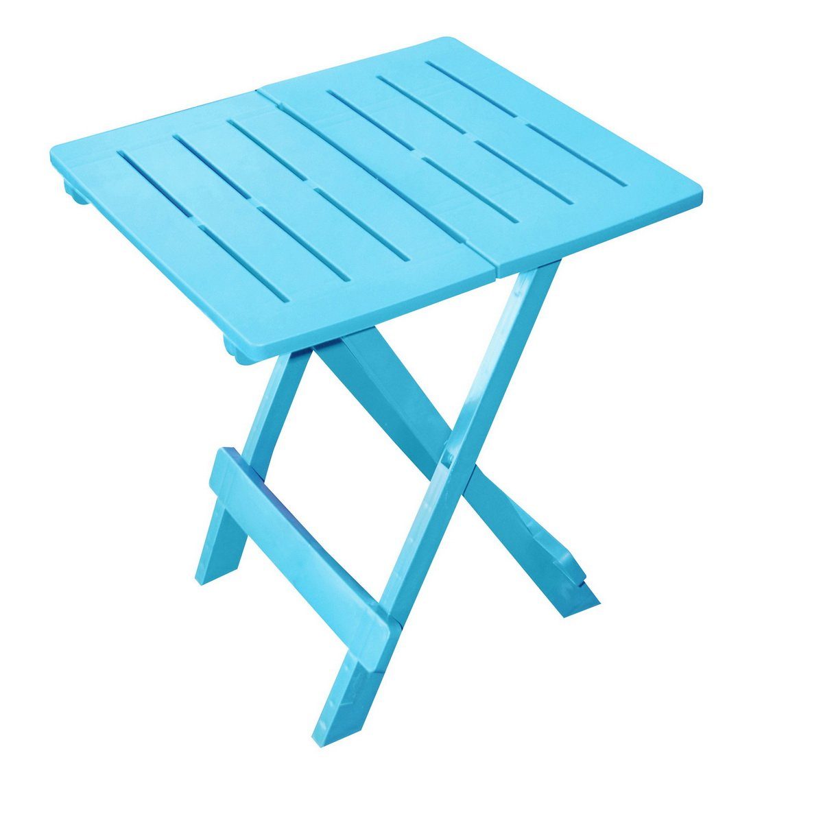 Ipae-Progarden Bistrotisch Camping-Tisch Campingtisch Klapptisch Balkontisch, aus Kunststoff, klappbar, tragbar, max. Belastbarkeit 12 kg Hellblau