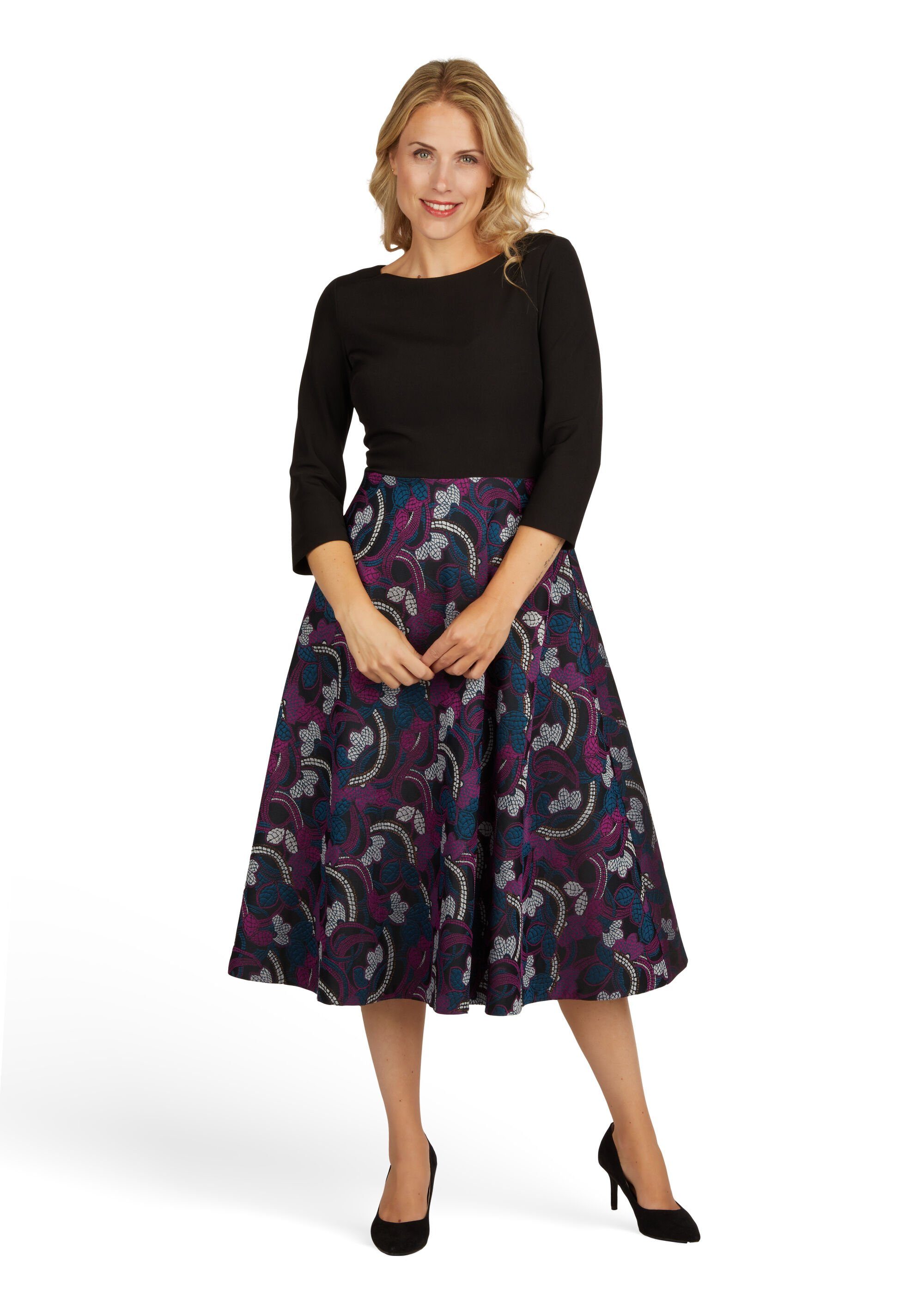 Kleo Abendkleid (1-tlg) prachtvoller Jacquardstoff günstig online kaufen