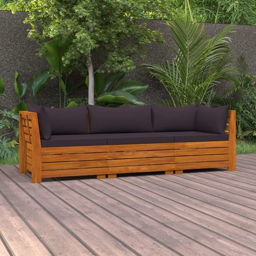 vidaXL Gartenbank »Gartenbank Holzmöbel Holzbank 3SitzerGartensofa