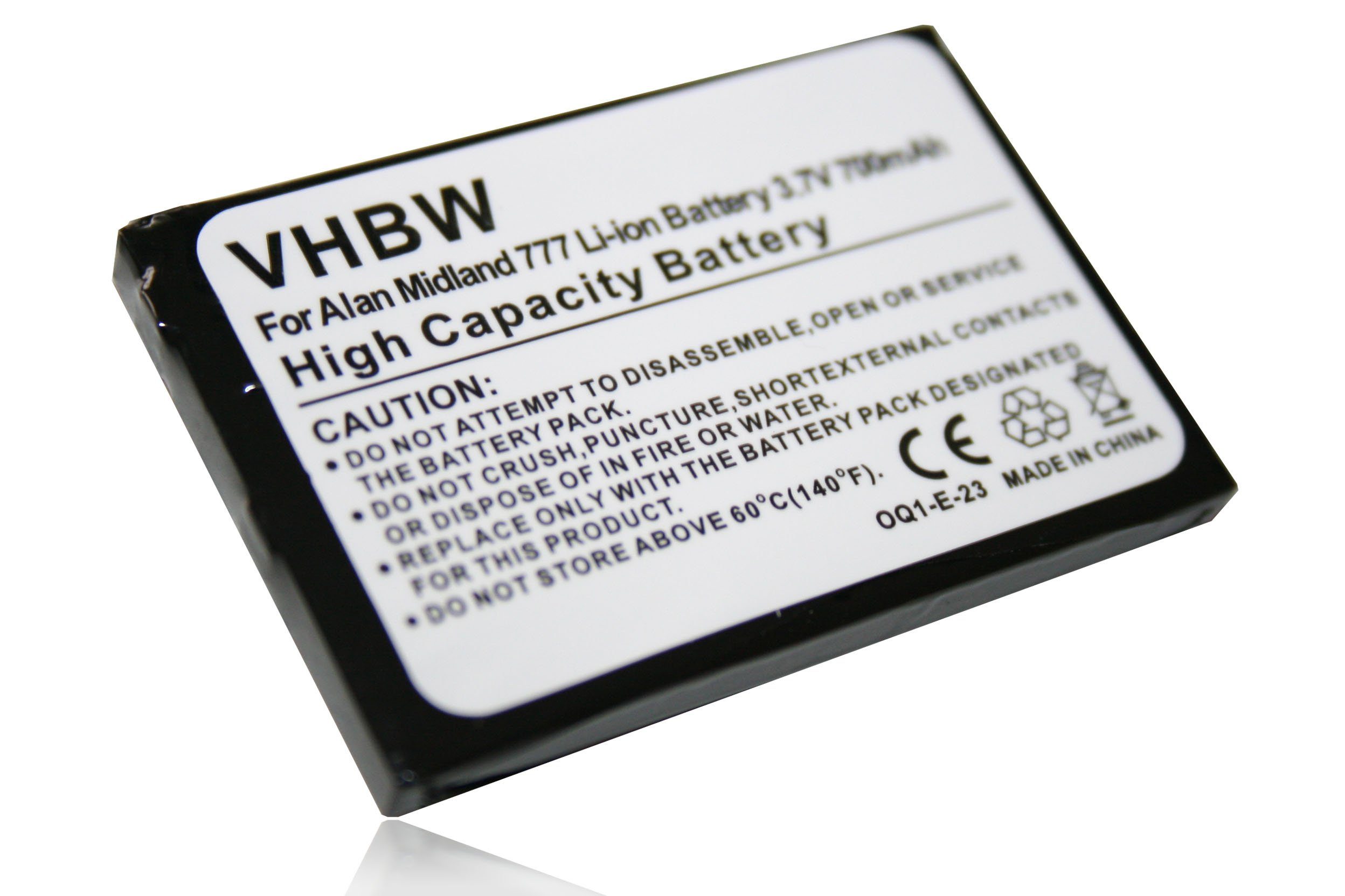 vhbw kompatibel mit Alan 777 Akku Li-Ion 700 mAh (3,7 V)