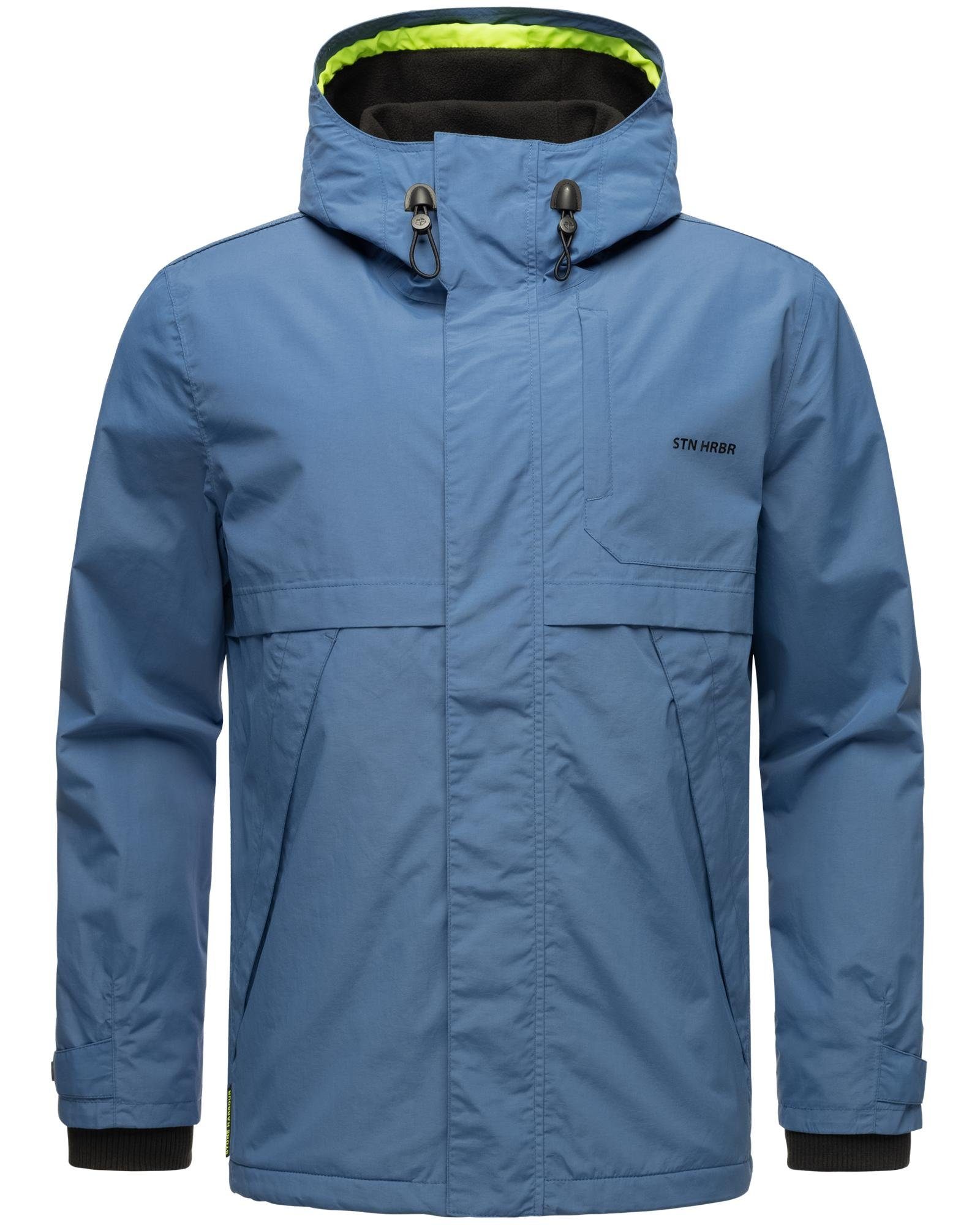 Stone Harbour Regenjacke Zanjaar Wasserdichte Herren Übergangsjacke mit Fleece-Futter