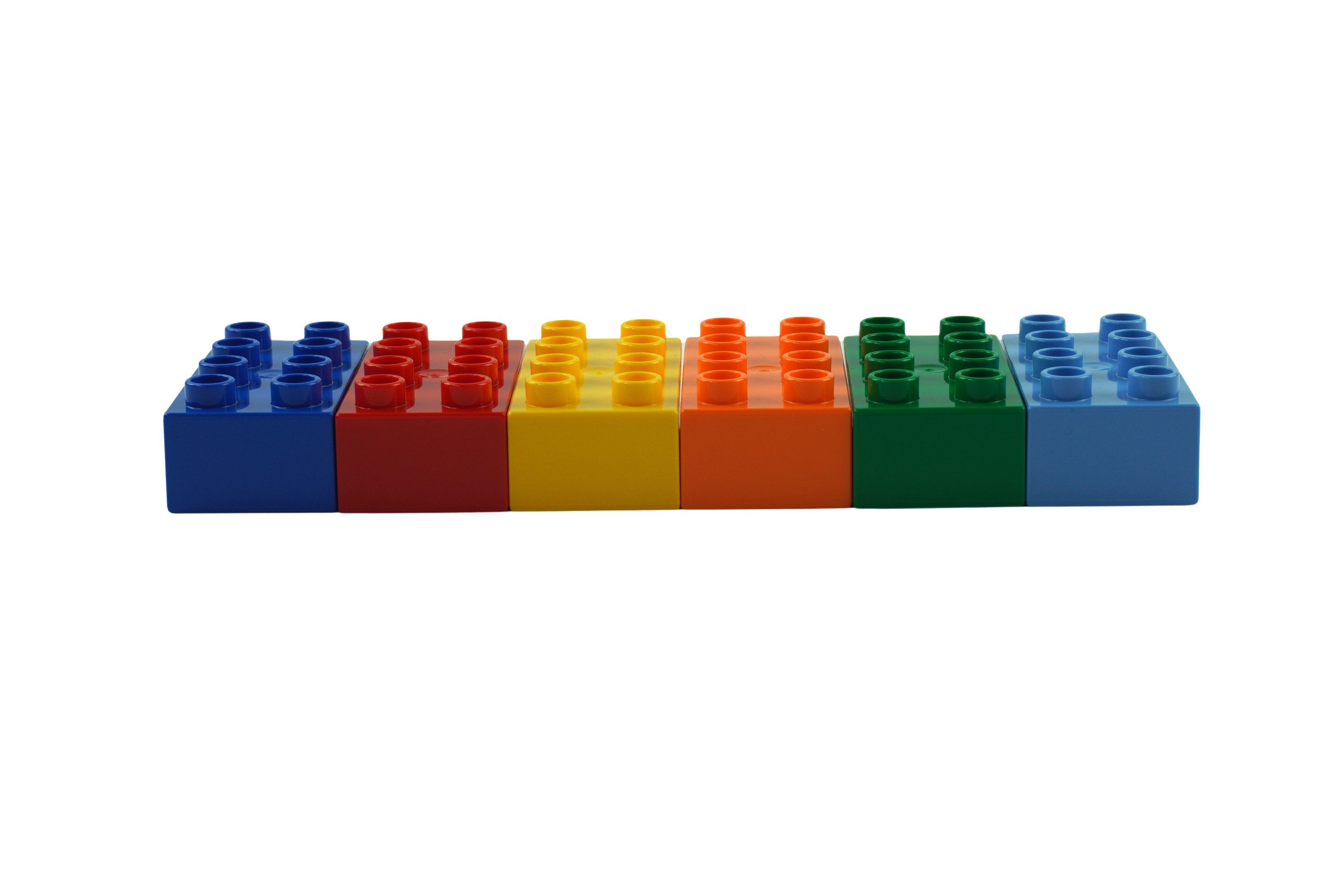 LEGO® LEGO® DUPLO® 10 2x4 und 50 2x2 Bunt 3437 3011 60x Teile Spielbaustein günstig online kaufen