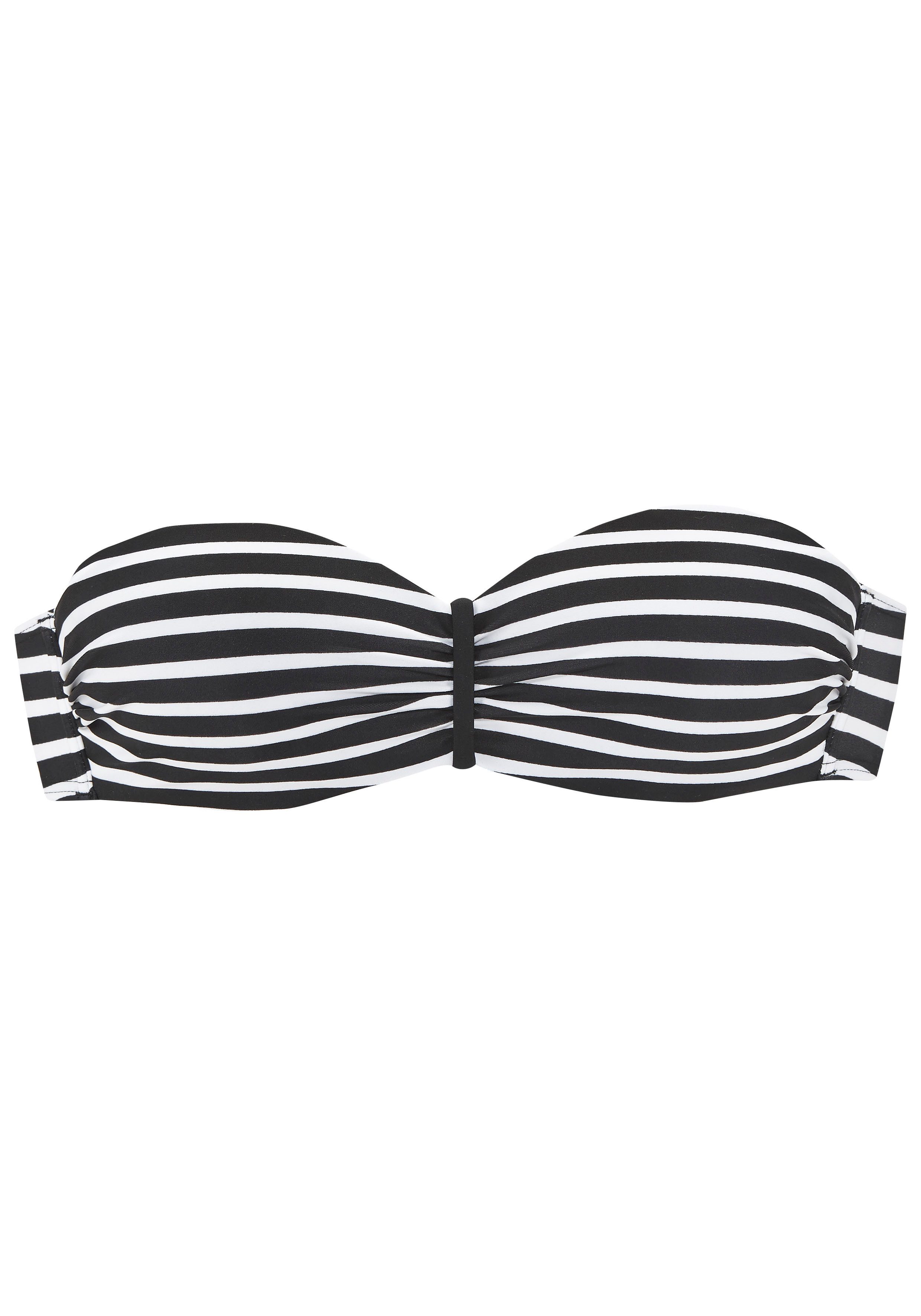 Venice Beach Bandeau-Bikini-Top Summer, Im Streifendesign